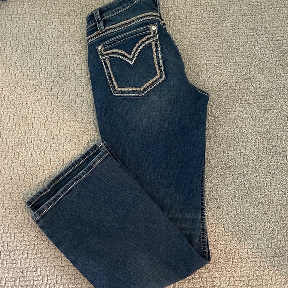 Shyanne Scroll Dark Wash Bootcut Jeans, EUC, 32 Short - Picture 14 of 15